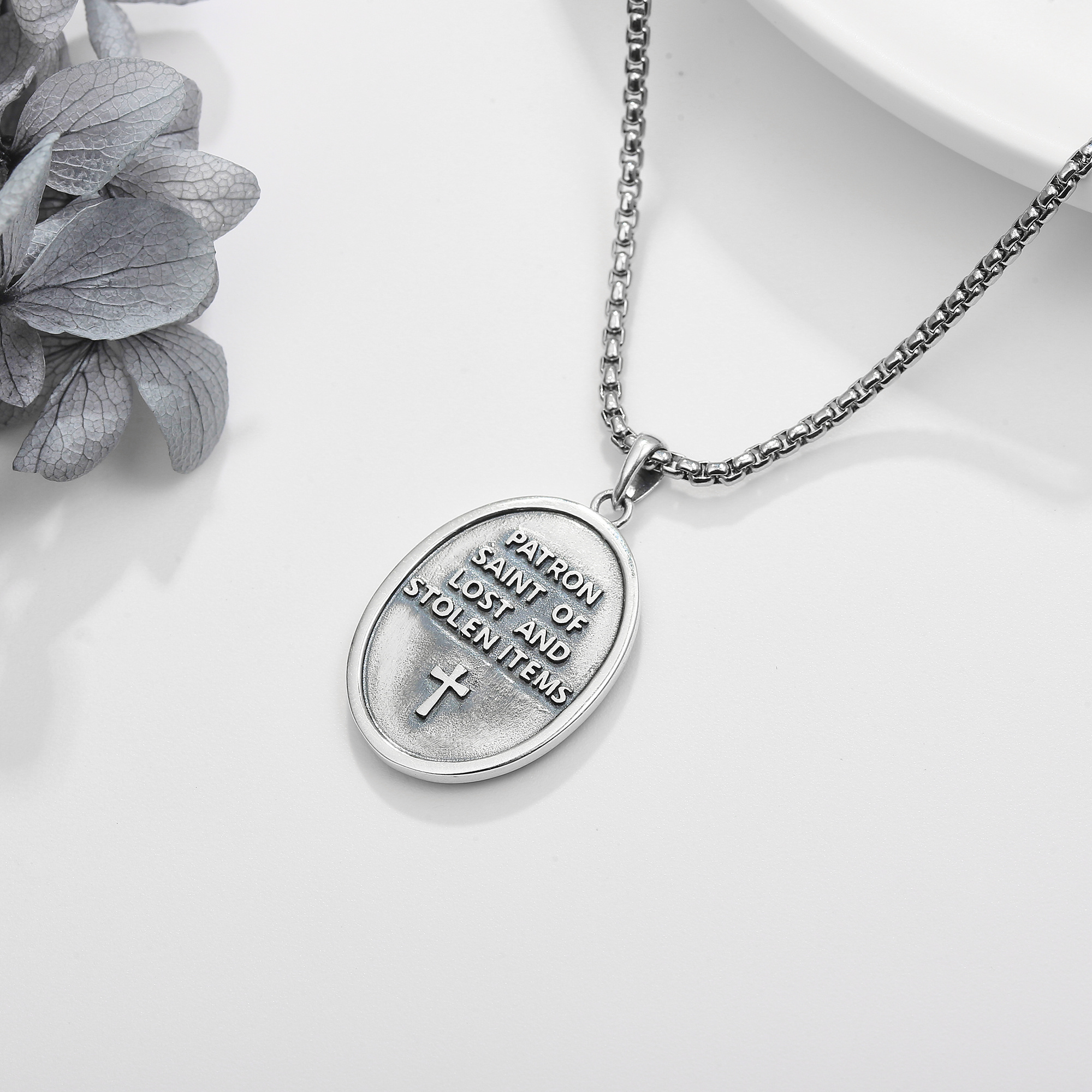 925 Sterling Silver St. Anthony Necklace, Meaningful Gift